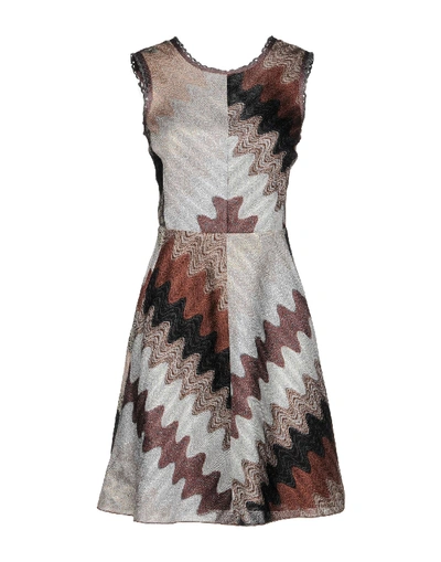 Shop Missoni Short Dress In Brown