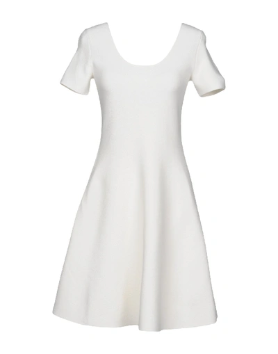 Shop Theory Short Dresses In Ivory