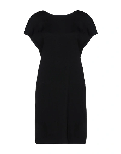 Shop Agnona Short Dresses In Black