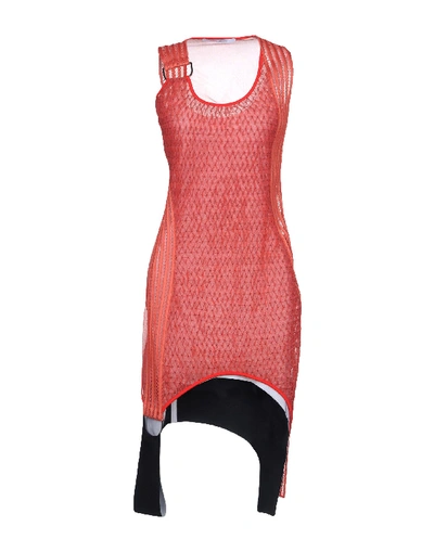 Shop Paco Rabanne Short Dress In Coral
