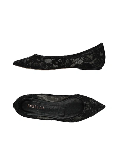 Le Silla Ballet Flats In Black