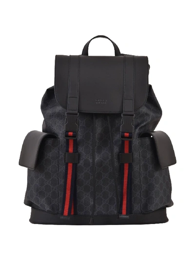 Shop Gucci Gg Supreme Backpack In Black