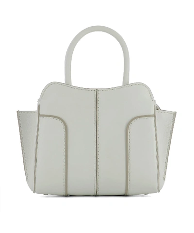 Shop Tod's White Leather Handle Bag