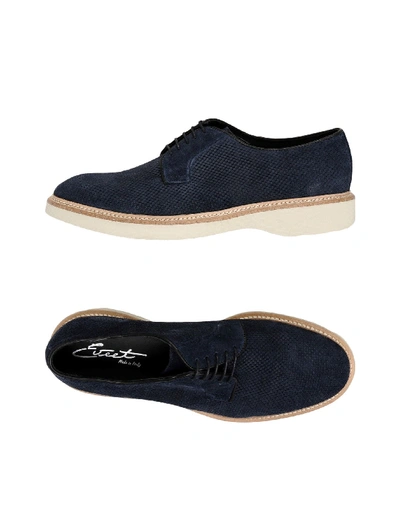 Shop Eveet Laced Shoes In Dark Blue