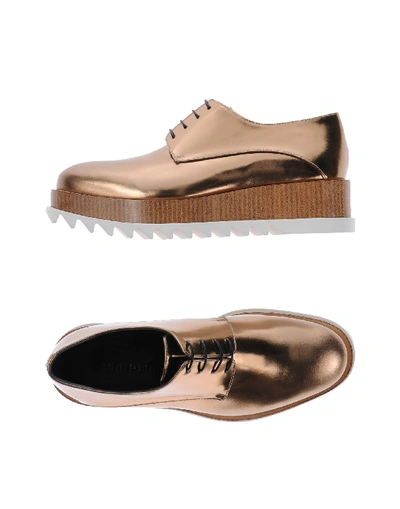 Shop Jil Sander Lace-up Shoes In Platinum