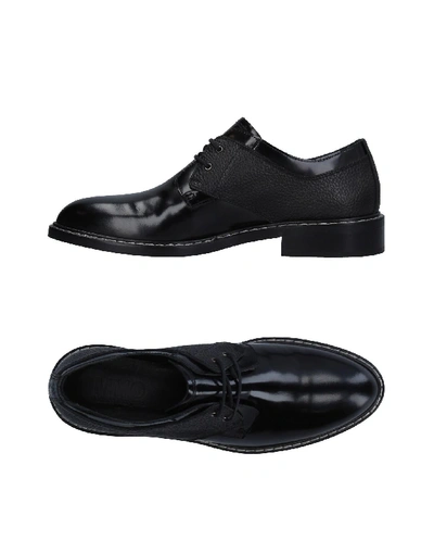 Shop Mm6 Maison Margiela Lace-up Shoes In Black