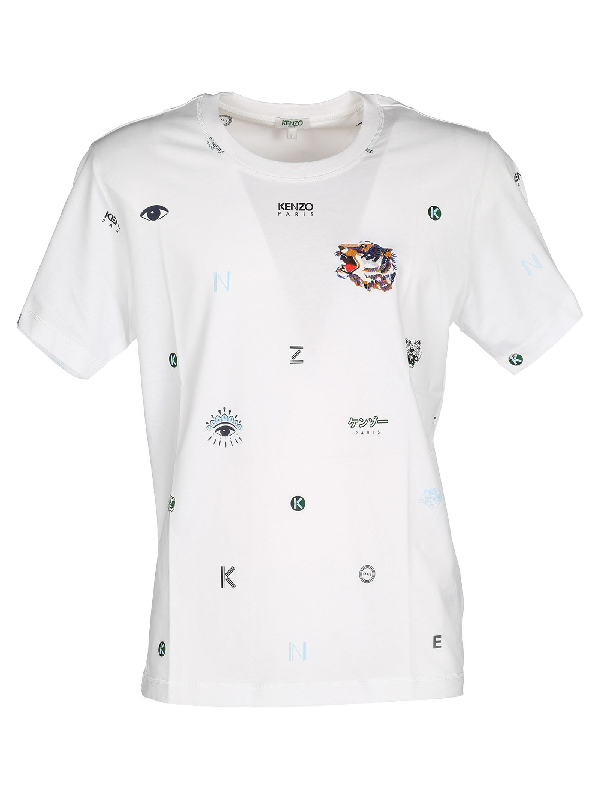 kenzo multi icon t shirt black