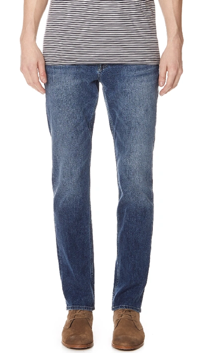 Shop 7 For All Mankind Straight Jeans In Sinai-bop