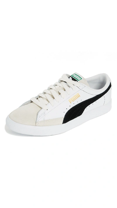Shop Puma Basket Sneakers In White/black
