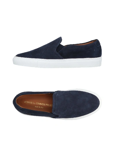 Shop Common Projects Sneakers In Dark Blue