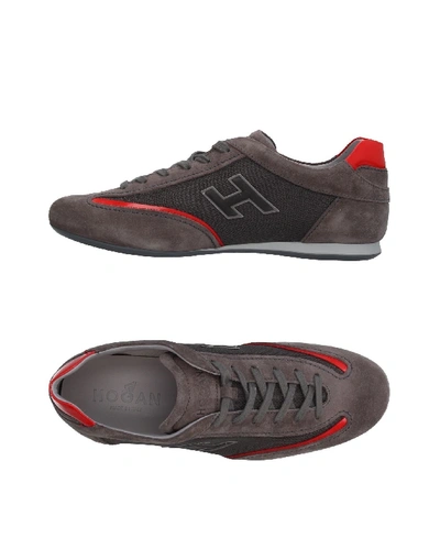 Shop Hogan Sneakers In Lead