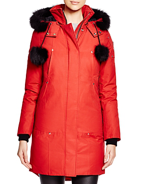 moose knuckles red coat