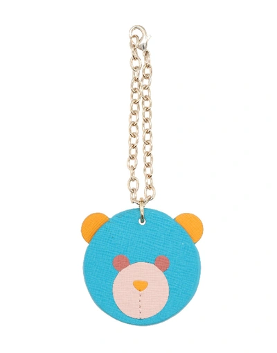 Shop Furla Key Ring In Turquoise