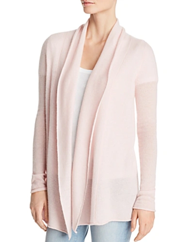Shop C By Bloomingdale's Open-front Lightweight Cashmere Cardigan - 100% Exclusive In Light Pink