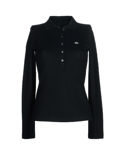 Shop Lacoste Polo Shirts In Black