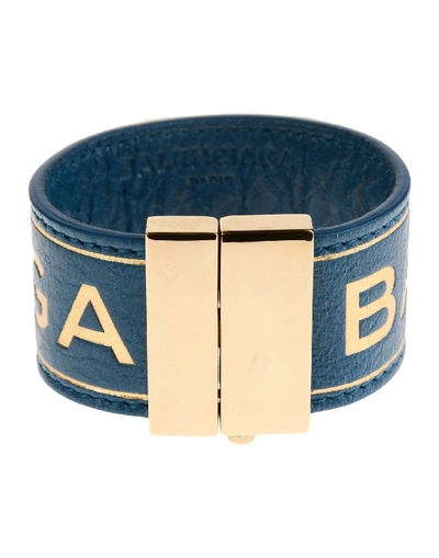 Shop Balenciaga Bracelets In Pastel Blue