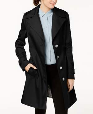 calvin klein petite belted coat