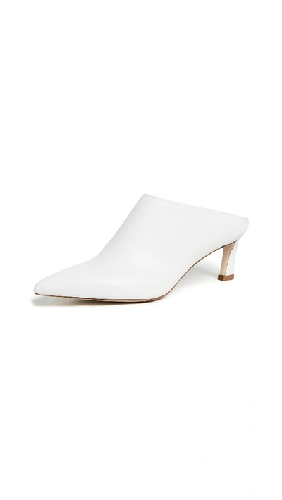 Shop Stuart Weitzman Mira Mules In Off White