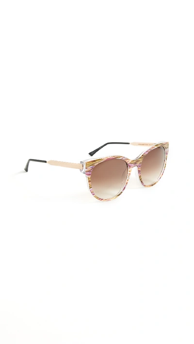 Shop Thierry Lasry Axxxexxxy Sunglasses In Pink Multi/bronze
