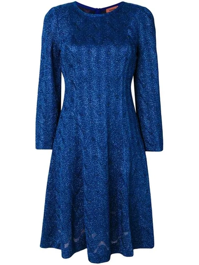 Shop Missoni Lurex Mini Dress - Blue
