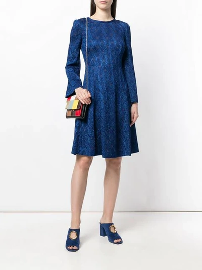 Shop Missoni Lurex Mini Dress - Blue