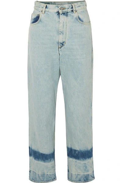 Shop Golden Goose Kim High-rise Straight-leg Jeans In Light Denim