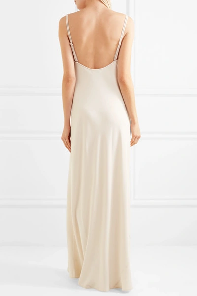 Shop Jenny Packham Crepe Gown In Cream