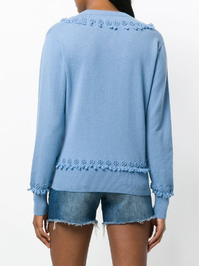 Shop Barrie Powder Blue V-neck Sweater