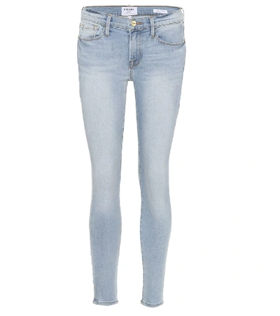 Shop Frame Le Skinny De Jeanne Jeans In Blue