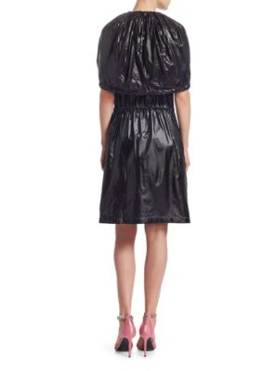 Shop Calvin Klein 205w39nyc Nylon Zip-front Dress In Black