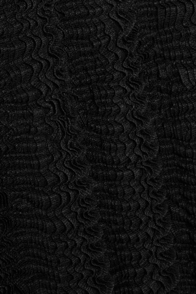 Shop Alaïa Dragonfly Ruffled Stretch-knit Midi Skirt