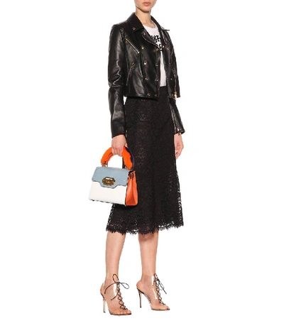 Shop Dolce & Gabbana Lace Midi Skirt