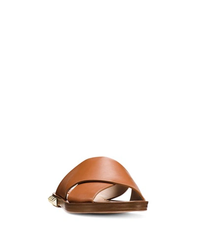 Shop Stuart Weitzman The Rockrose Sandal In Cuoio Caramel Matte Leather