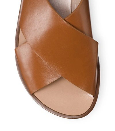 Shop Stuart Weitzman The Rockrose Sandal In Cuoio Caramel Matte Leather