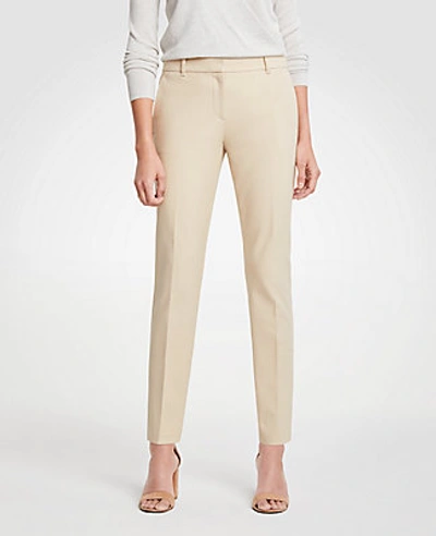 Shop Ann Taylor The Petite Ankle Pant - Curvy Fit In Coastal Beige