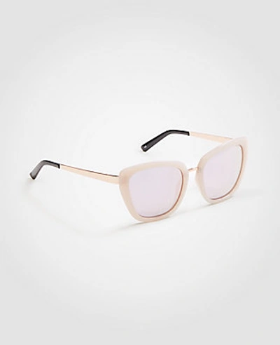 Shop Ann Taylor Cateye Sunglasses In Maple Blush
