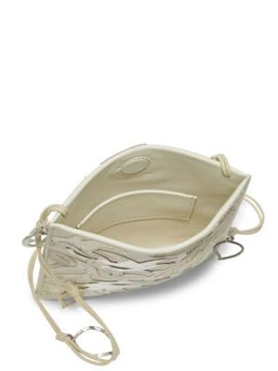 Shop The Row Small Leather Medicine Pouch In Pearl
