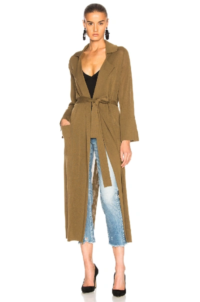 Shop Soyer Summer Belted Trench Coat In Green