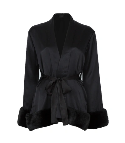 Shop Cinque Short Oriental Black Robe