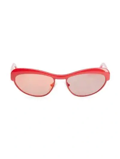 Shop Andy Wolf Akira Cat Eye Sunglasses In Red