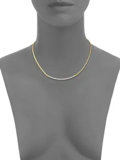 Shop John Hardy Classic Chain Diamond & 18k Yellow Gold Station Necklace