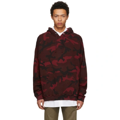 Shop Valentino Red Camo Hoodie