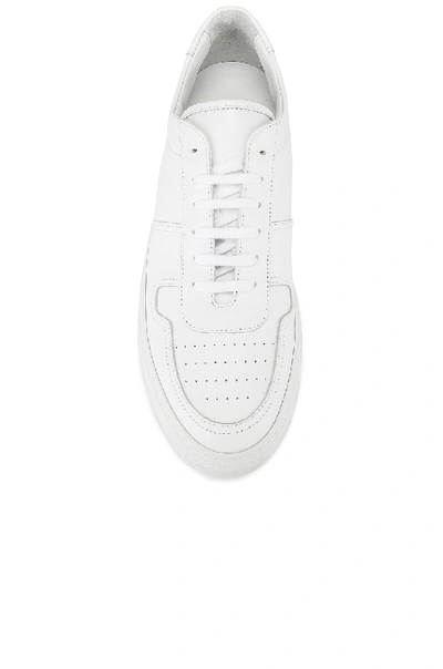 Shop Common Projects Leather Bball Low In White