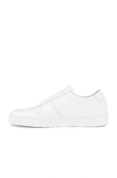 Shop Common Projects Leather Bball Low In White