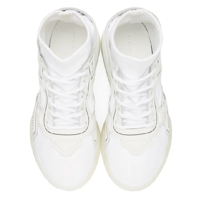 Shop Stella Mccartney White Loop Sneakers In 9034 Whtblk