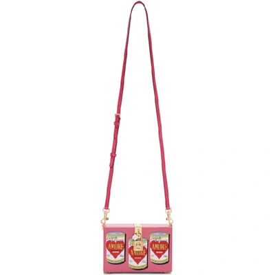 Shop Dolce & Gabbana Pink 'amore' Energy Can Clutch