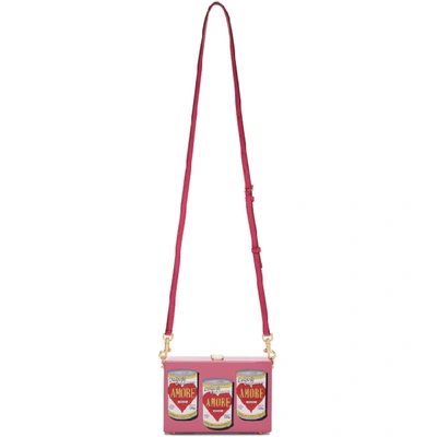 Shop Dolce & Gabbana Pink 'amore' Energy Can Clutch