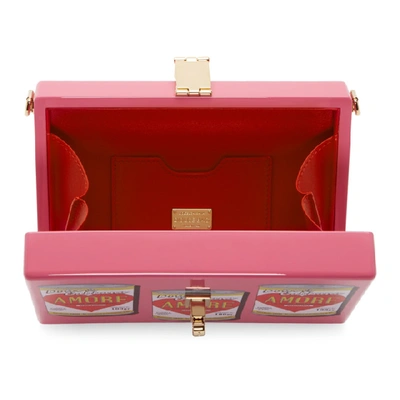 Shop Dolce & Gabbana Pink 'amore' Energy Can Clutch