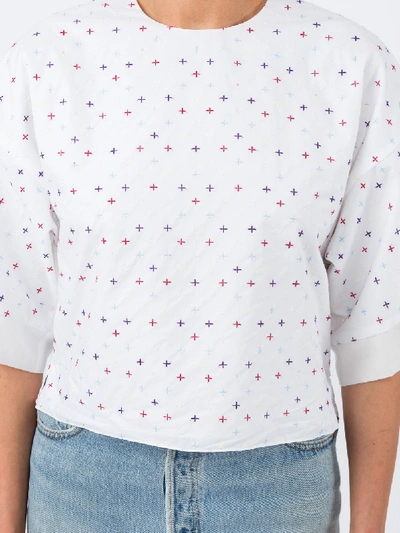 Shop Adam Lippes Cotton Poplin Cropped T-shirt