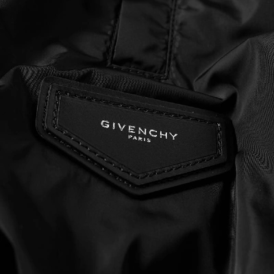 Shop Givenchy Nylon Cargo Logo Jogging Pant In Black